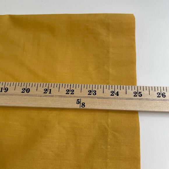 Vintage 1950s Womens Blouse Dagger Collar Button Up Dress Shirt Mustard Balloon - Picture 12 of 13